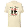 No Line Item For That Tee front print