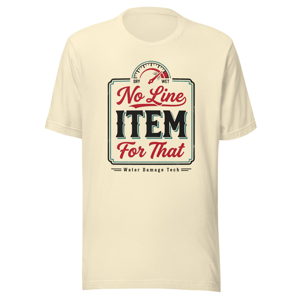 No Line Item For That Tee front print