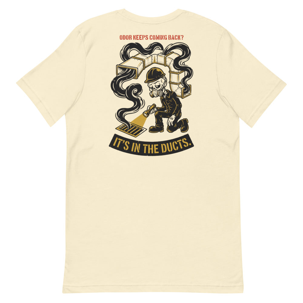 IT'S IN THE DUCTS. Tee alternate view