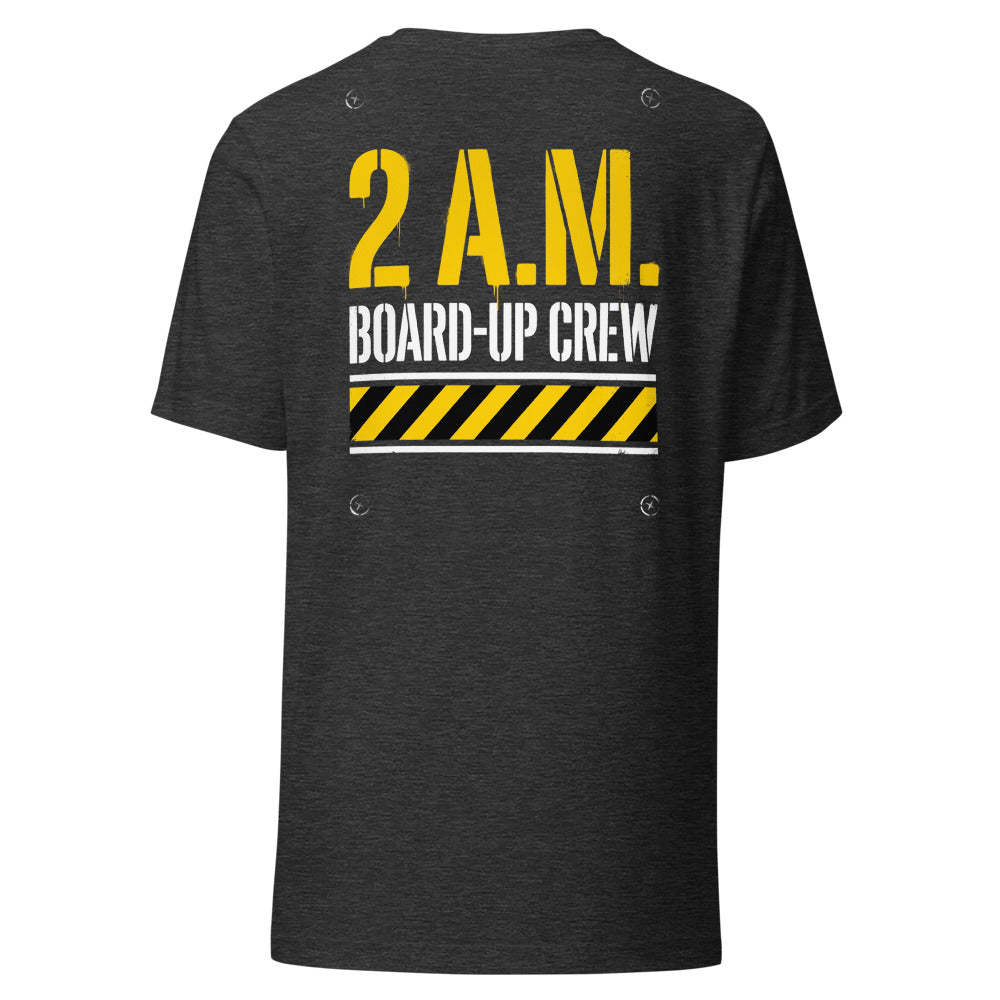 2 A.M. BOARD-UP CREW Tee back print
