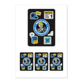 HIGH GPP. LOW EXPECTATIONS. Hard Hat Sticker Sheet mockup 1