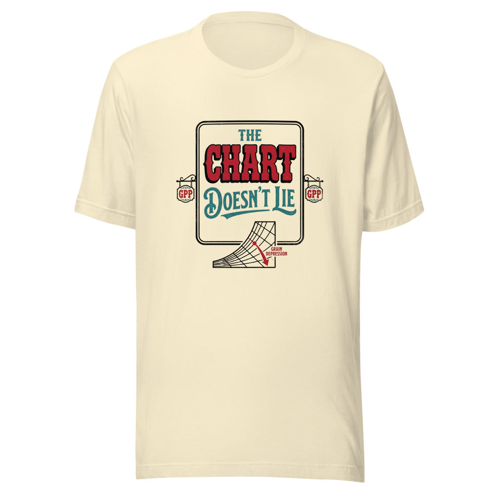 The Chart Doesn't Lie Tee front print