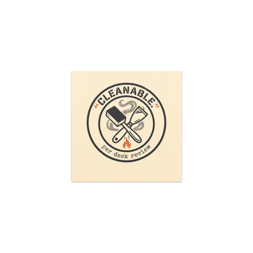 "CLEANABLE." Truck Magnet mockup 1