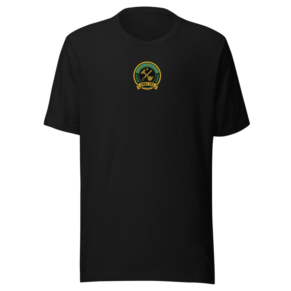 PASSED CLEARANCE. FIRST TRY. Tee front print
