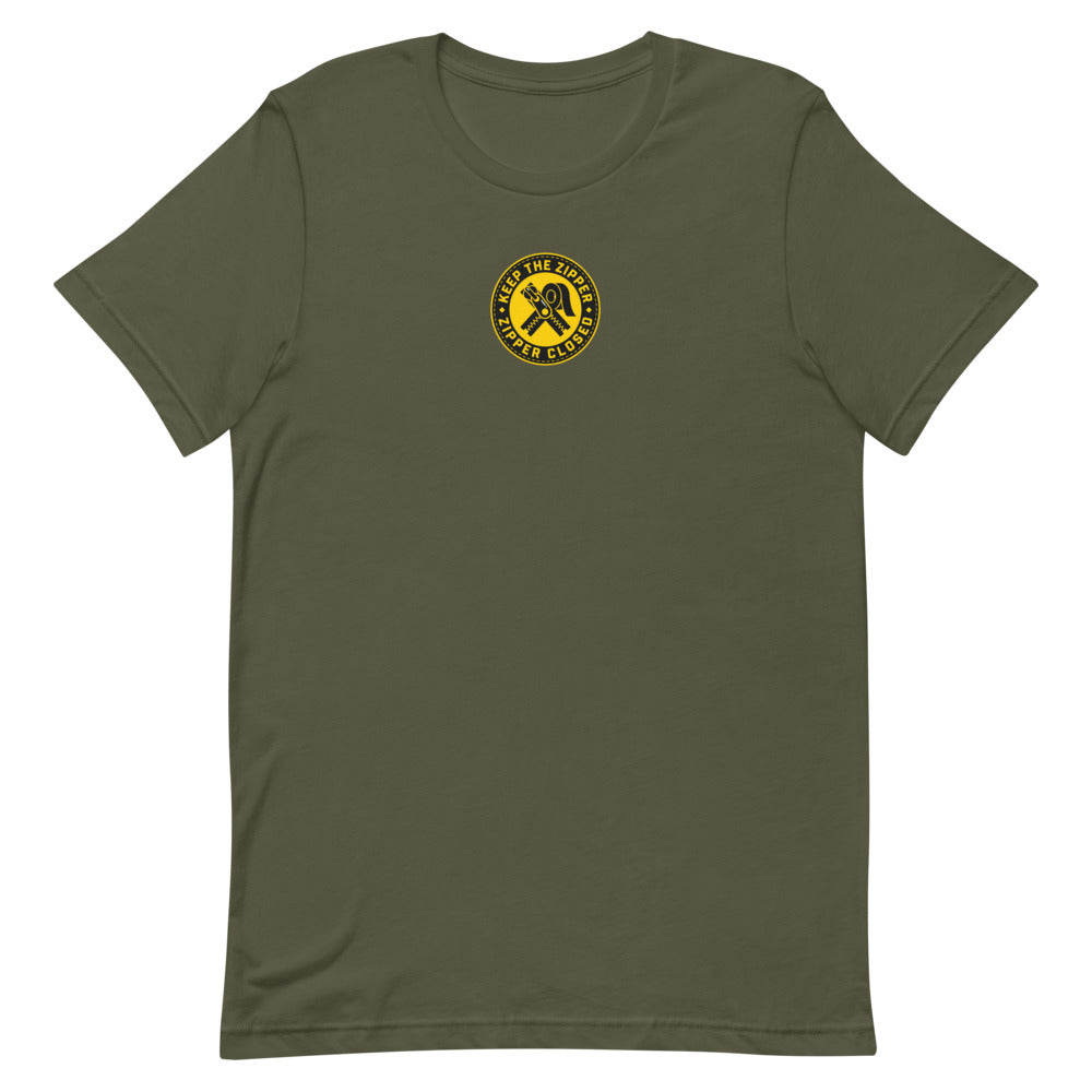 KEEP THE ZIPPER CLOSED Tee alternate view